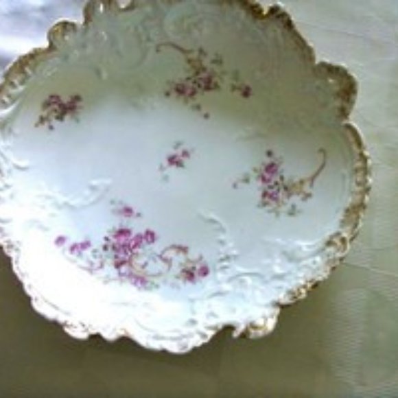 Antique Leonard Vienna Austria Scalloped Bowl - Picture 1 of 5